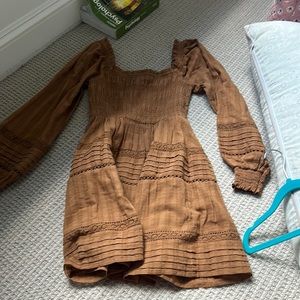 Brown fall dress